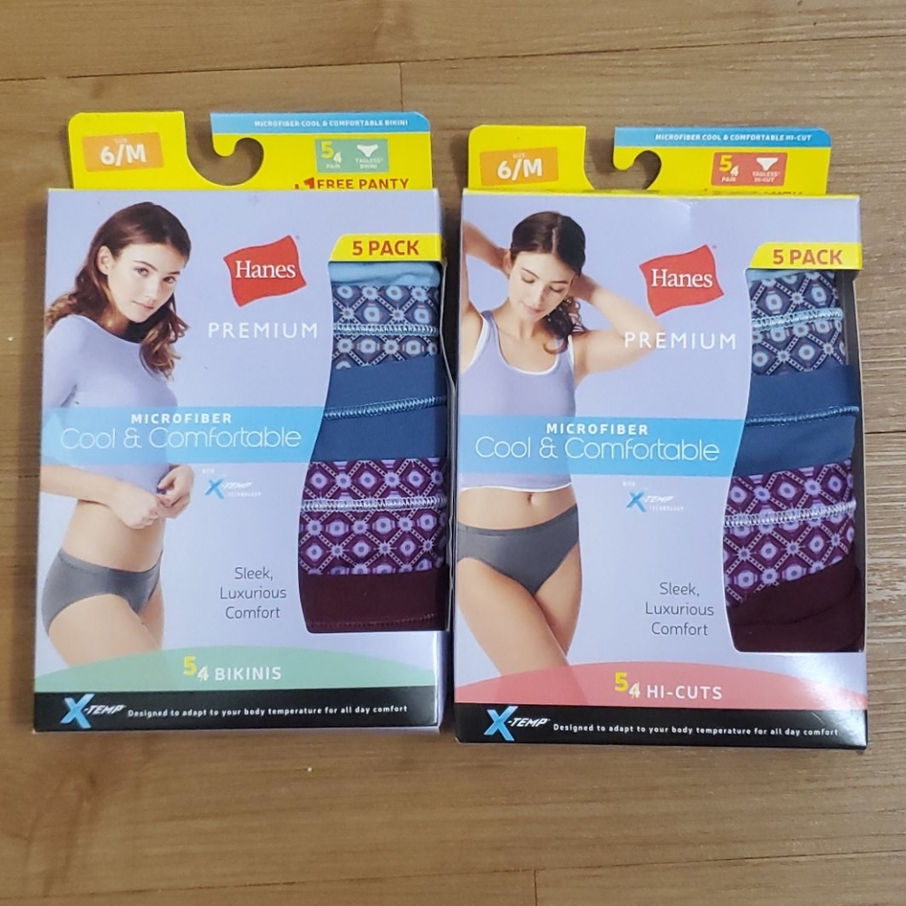 Hanes Bikini and Hi-Cut underwear pack